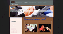 Desktop Screenshot of interpretmaine.com