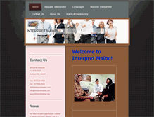 Tablet Screenshot of interpretmaine.com